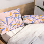 Blue Branches Botanical Illustration  Pillow Sham Gallery Image 2
