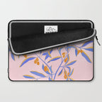 Blue Branches Botanical Illustration  Laptop Sleeve Gallery Image 2