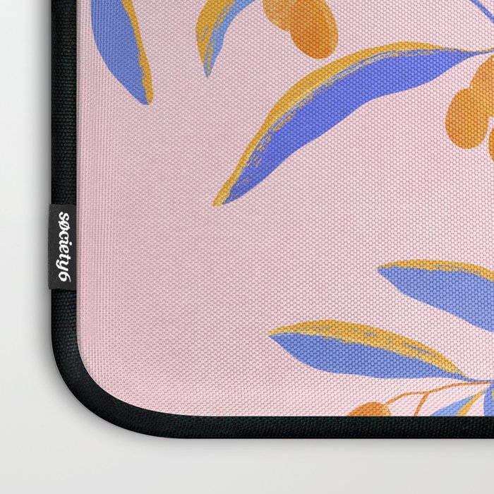 Blue Branches Botanical Illustration  Laptop Sleeve Gallery Image 3