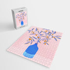 Blue Branches Botanical Illustration  Jigsaw Puzzle Gallery Image 2