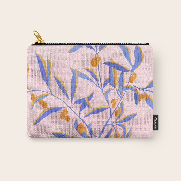 Blue Branches Botanical Illustration  Carry All Pouch Gallery Image 1