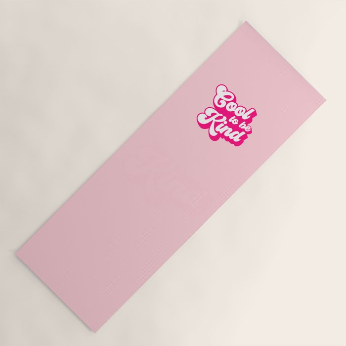 Cool to be Kind #positivevibes Yoga Mat Gallery Image 1