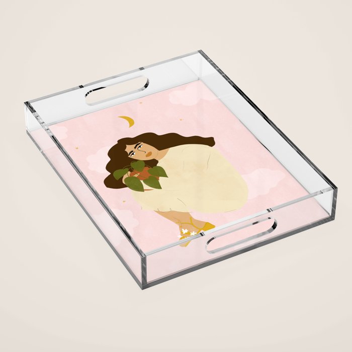 When You Have Strong Connection With Plants Acrylic Tray Gallery Image 1