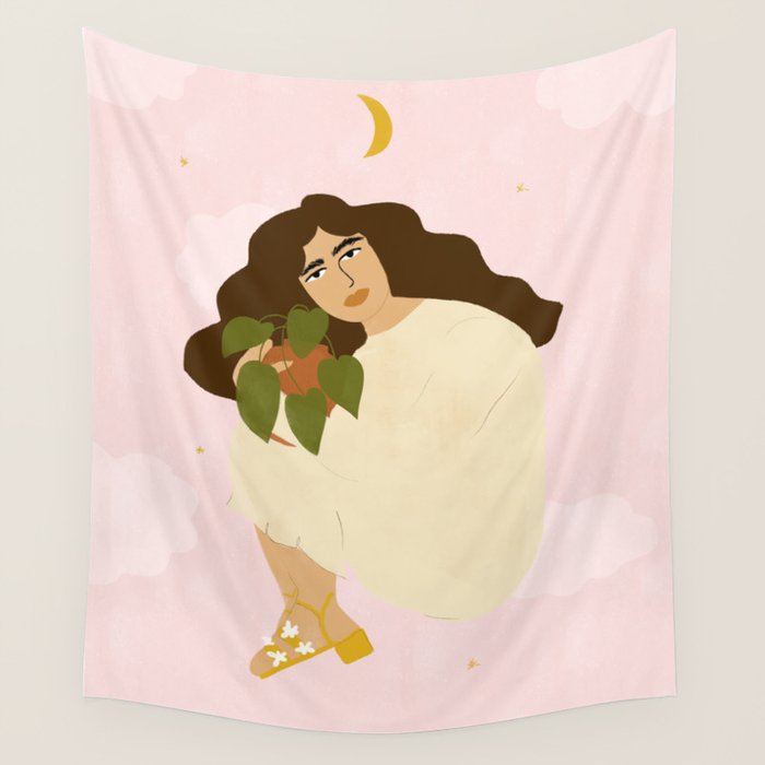 When You Have Strong Connection With Plants Wall Tapestry Gallery Image 4