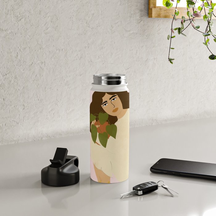 When You Have Strong Connection With Plants Water Bottle Gallery Image 4