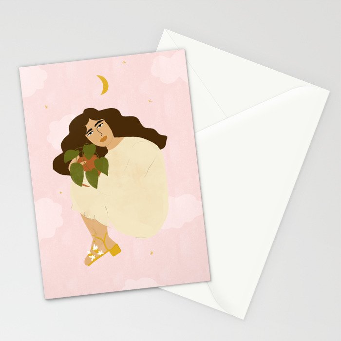 When You Have Strong Connection With Plants Stationery Card Gallery Image 2