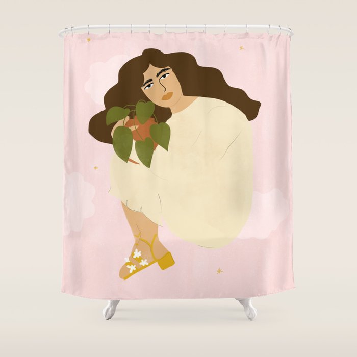 When You Have Strong Connection With Plants Shower Curtain Gallery Image 1