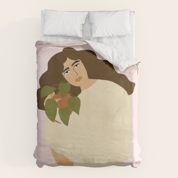 When You Have Strong Connection With Plants Duvet Cover Gallery Image 1