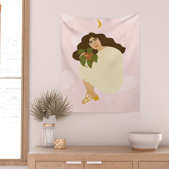 When You Have Strong Connection With Plants Wall Tapestry Gallery Image 2