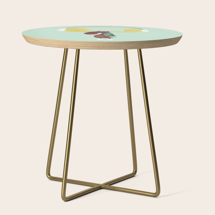 This moose is ready for winter Side Table Gallery Image 1
