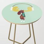 This moose is ready for winter Side Table Gallery Image 2