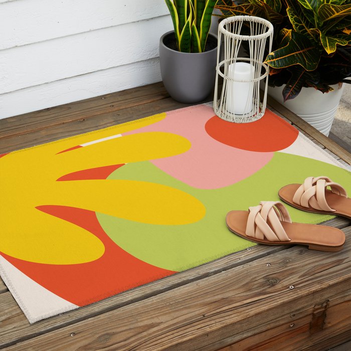 Rainbow LA Cutout Outdoor Rug Gallery Image 2