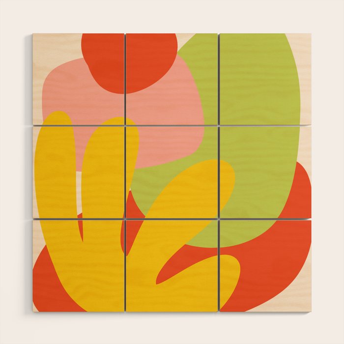 Rainbow LA Cutout Wood Wall Art Gallery Image 1