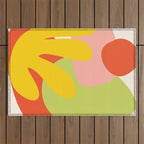 Rainbow LA Cutout Outdoor Rug Gallery Image 1