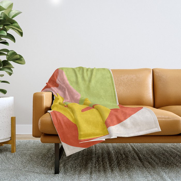 Rainbow LA Cutout Throw Blanket Gallery Image 1