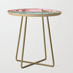Vacay Villa | Blush Pink Summer Architecture | Tropical Travel Building | Palm Bohemian Resort Side Table Gallery Image 1