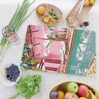 Vacay Villa | Blush Pink Summer Architecture | Tropical Travel Building | Palm Bohemian Resort Cutting Board Gallery Image 2