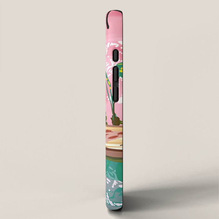 Vacay Villa | Blush Pink Summer Architecture | Tropical Travel Building | Palm Bohemian Resort iPhone Case Gallery Image 2