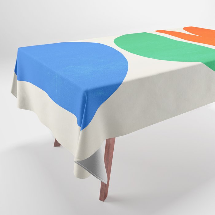 Stacked Stones: Mid Century Abstraction Tablecloth Gallery Image 1