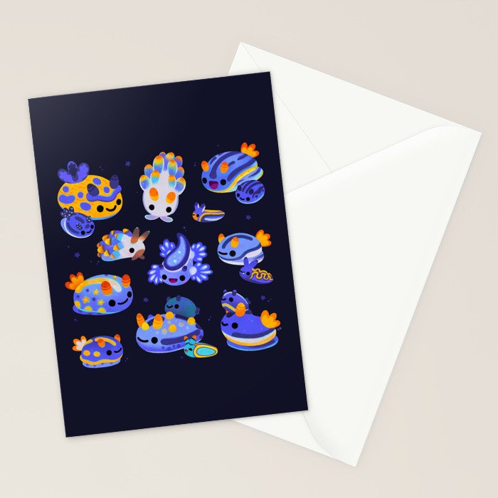 Blue sea slug Stationery Card Gallery Image 2