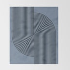 Retro Balance Blue  Throw Blanket Gallery Image 2