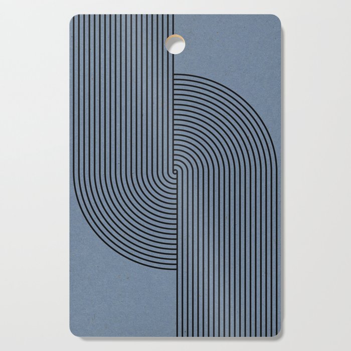 Retro Balance Blue  Cutting Board Gallery Image 1