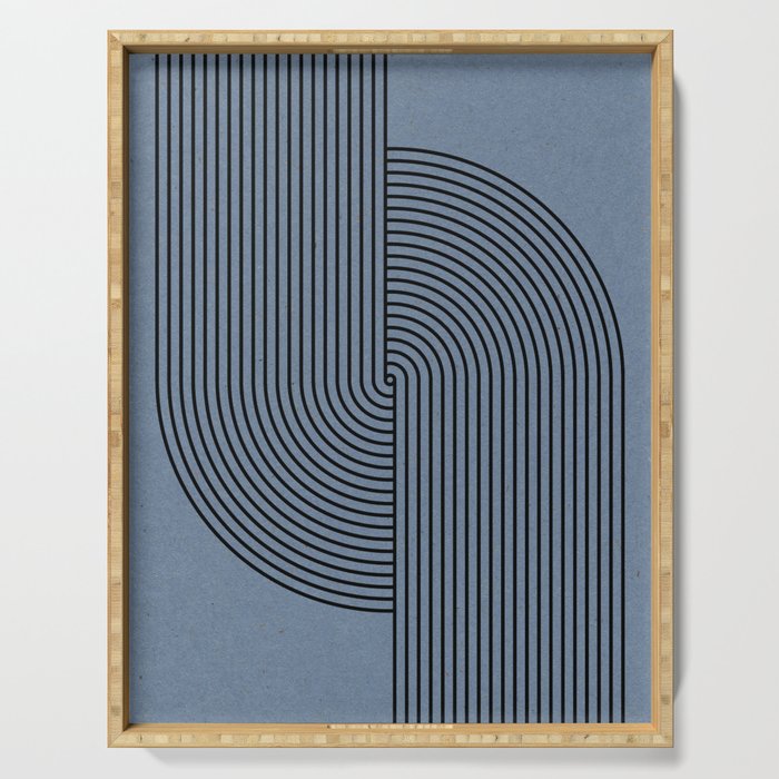 Retro Balance Blue  Serving Tray Gallery Image 1