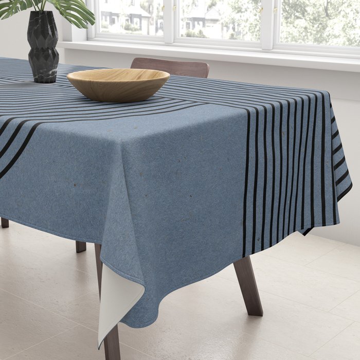 Retro Balance Blue  Tablecloth Gallery Image 3