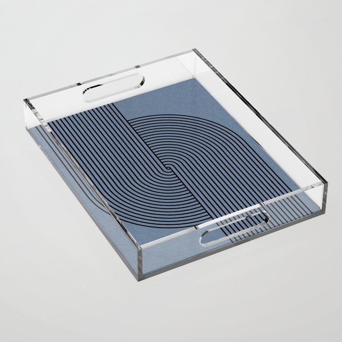 Retro Balance Blue  Acrylic Tray Gallery Image 1