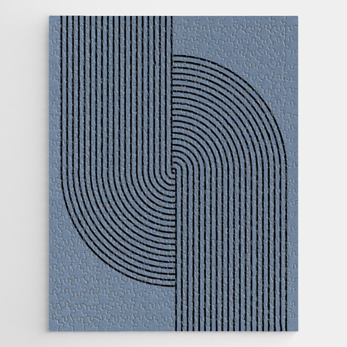 Retro Balance Blue  Jigsaw Puzzle Gallery Image 1