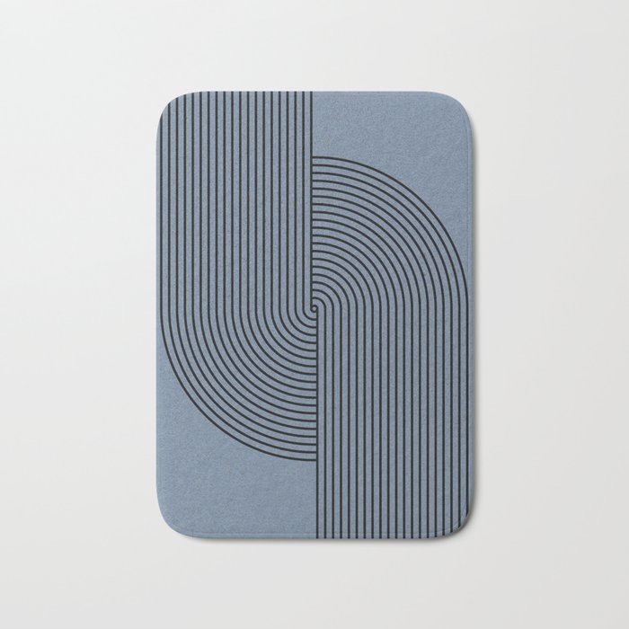 Retro Balance Blue  Bath Mat Gallery Image 1