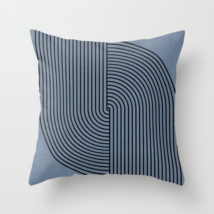 Retro Balance Blue  Throw Pillow Gallery Image 6