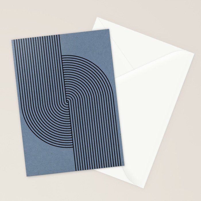 Retro Balance Blue  Stationery Card Gallery Image 2