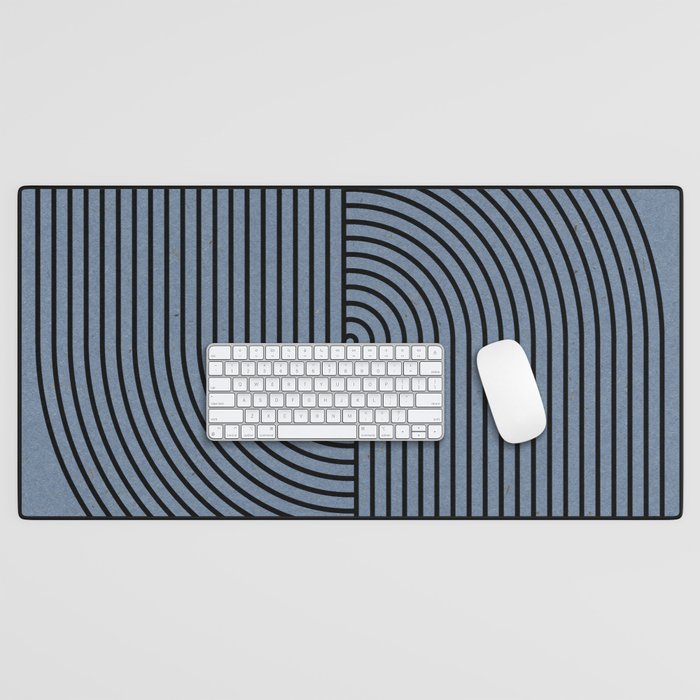 Retro Balance Blue  Desk Mat Gallery Image 1