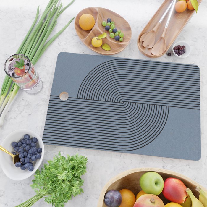Retro Balance Blue  Cutting Board Gallery Image 2