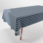 Retro Balance Blue  Tablecloth Gallery Image 1