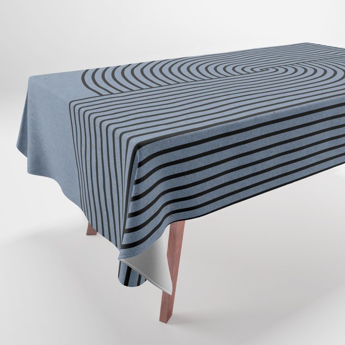 Retro Balance Blue  Tablecloth Gallery Image 1