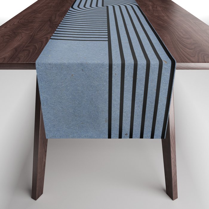 Retro Balance Blue  Table Runner Gallery Image 1