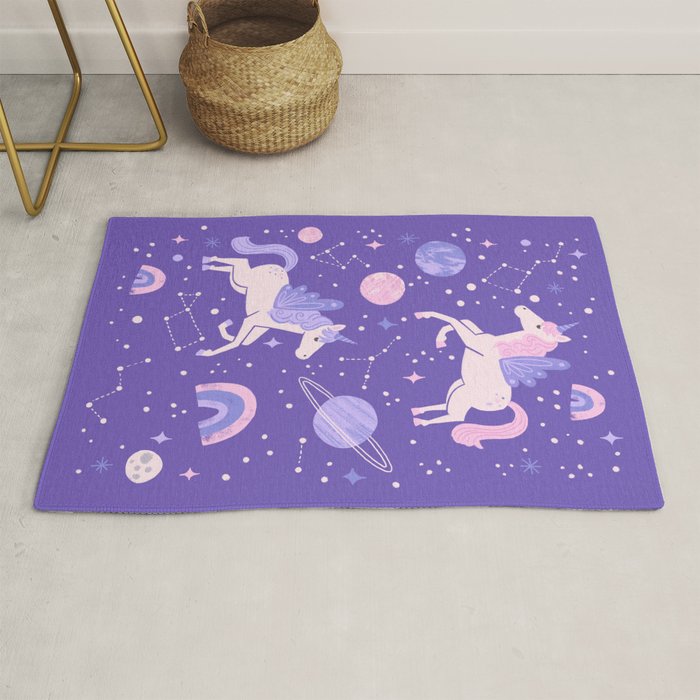 Space Unicorns Rug Gallery Image 1