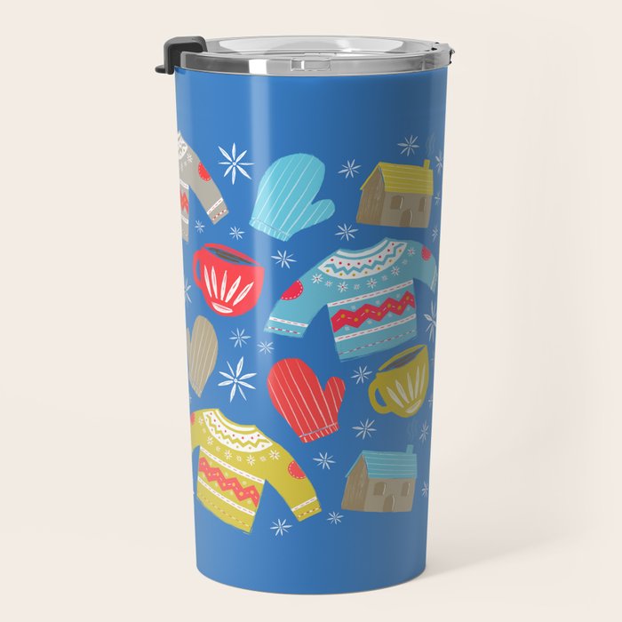 Hygge Home | Blue Travel Mug Gallery Image 3