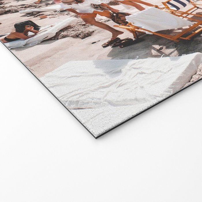 Beach Day, Travel Photography Digital Wall Decor, Tropical Beach Island Collage Welcome Mat Gallery Image 2