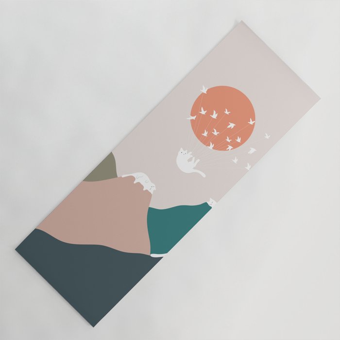 Cat Landscape 193 Yoga Mat Gallery Image 1