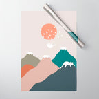 Cat Landscape 193 Wrapping Paper Gallery Image 1