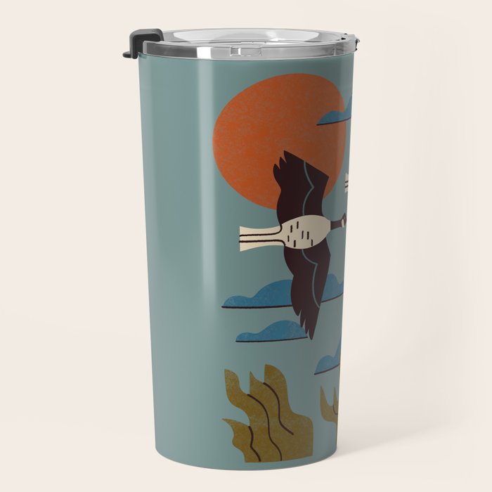 Geese Flying South Travel Mug Gallery Image 3