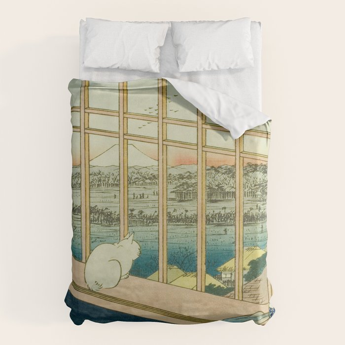 Asakusa Rice Fields and Torinomachi Festival ( Duvet Cover Gallery Image 6