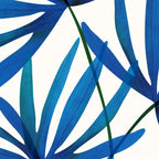 Sunny Palms in Indigo and Pink Coffee Mug Gallery Image 2