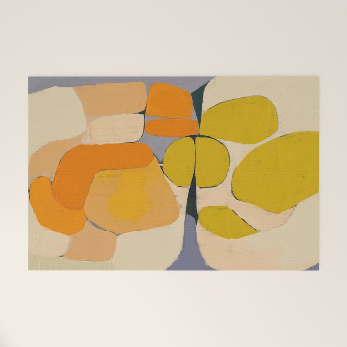 Mid Century Organic Shapes II Welcome Mat Gallery Image 1