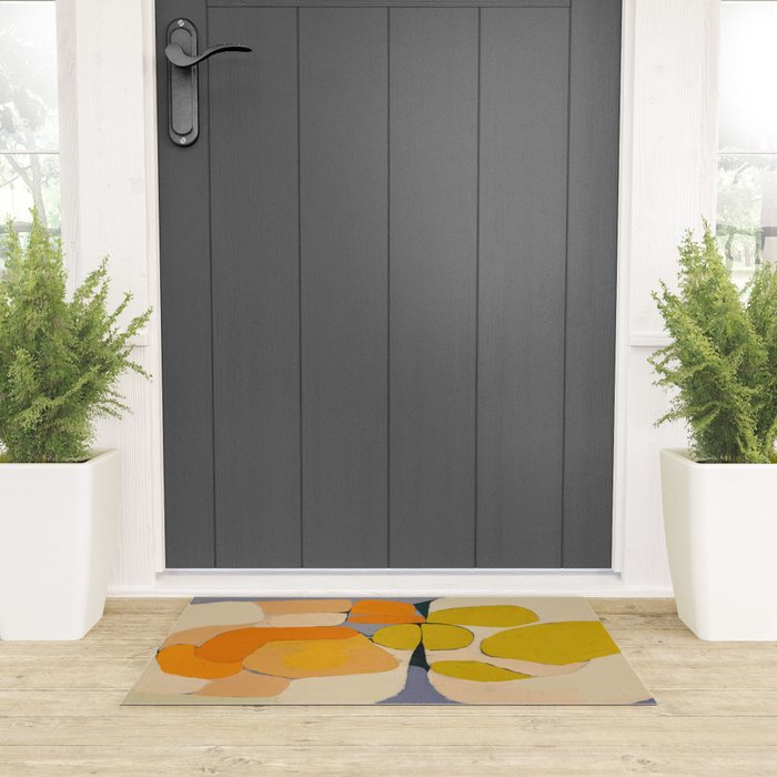 Mid Century Organic Shapes II Welcome Mat Gallery Image 3