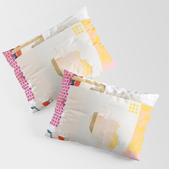 daydream sunday blues rosa Pillow Sham Gallery Image 1