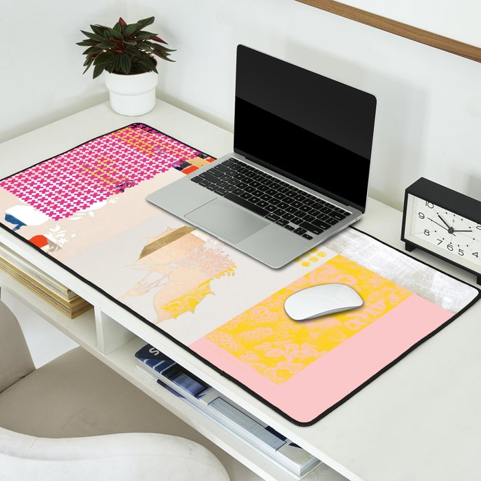 daydream sunday blues rosa Desk Mat Gallery Image 2